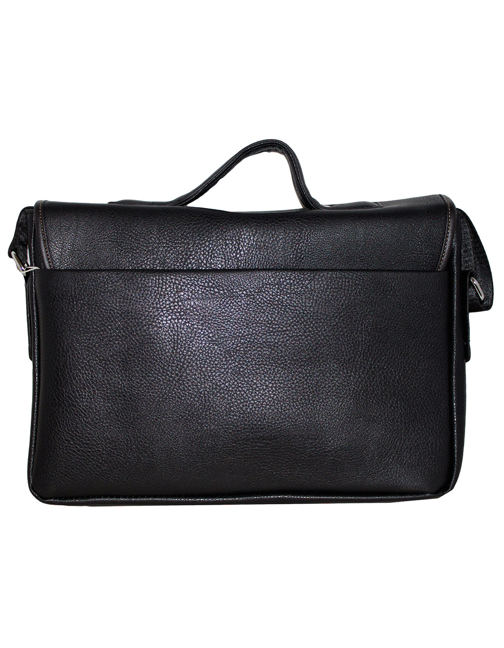 Fino HX-616 Unisex Faux Leather Messenger Bag - Black