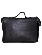 Fino HX-616 Unisex Faux Leather Messenger Bag - Black