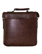Fino HX-622 Unisex Luxurious Classic Faux Leather Sling Bag - Brown