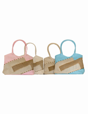 Fino HY-04023 Weave Woven Straw Beach & Shopping Bag - Set of 4