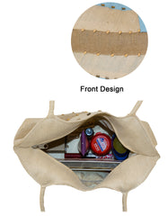 Fino HY-04023 Weave Woven Straw Beach & Shopping Bag - Set of 4