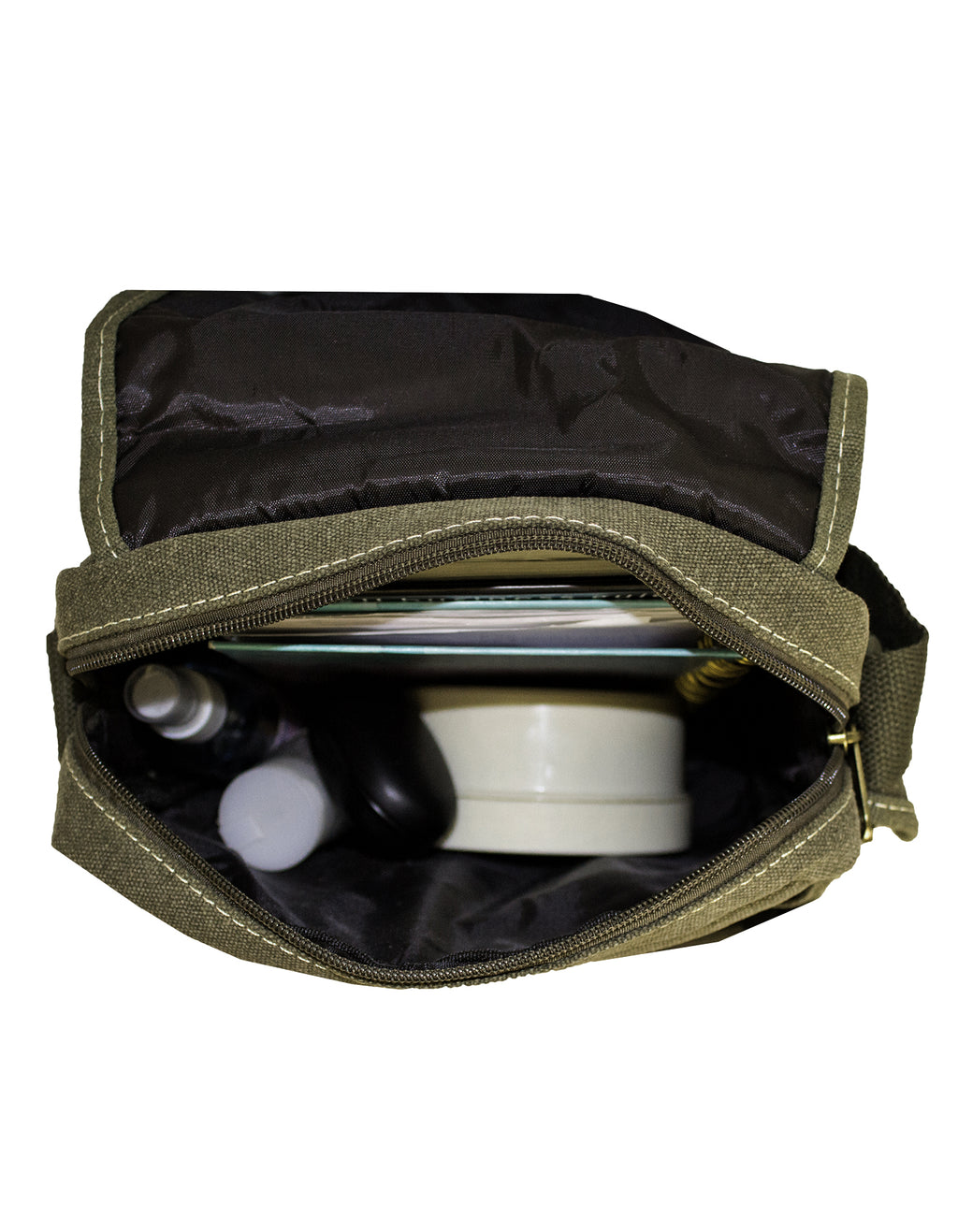 Fino HY-3348 Unisex Canvas Compact Travel Sling Bag