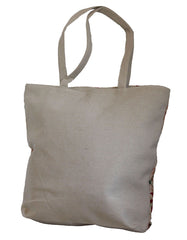 Fino JH-70213 Maxi Canvas Tote Bag with Owl Print Design - Beige