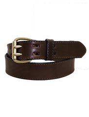 Luvsa KW-B72 Full Grain Veg Tanned Handmade Leather Belt with Box - Brown