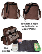 Fino KY010 Polyester Multi-Functional Diaper Backpack with Changing Pad