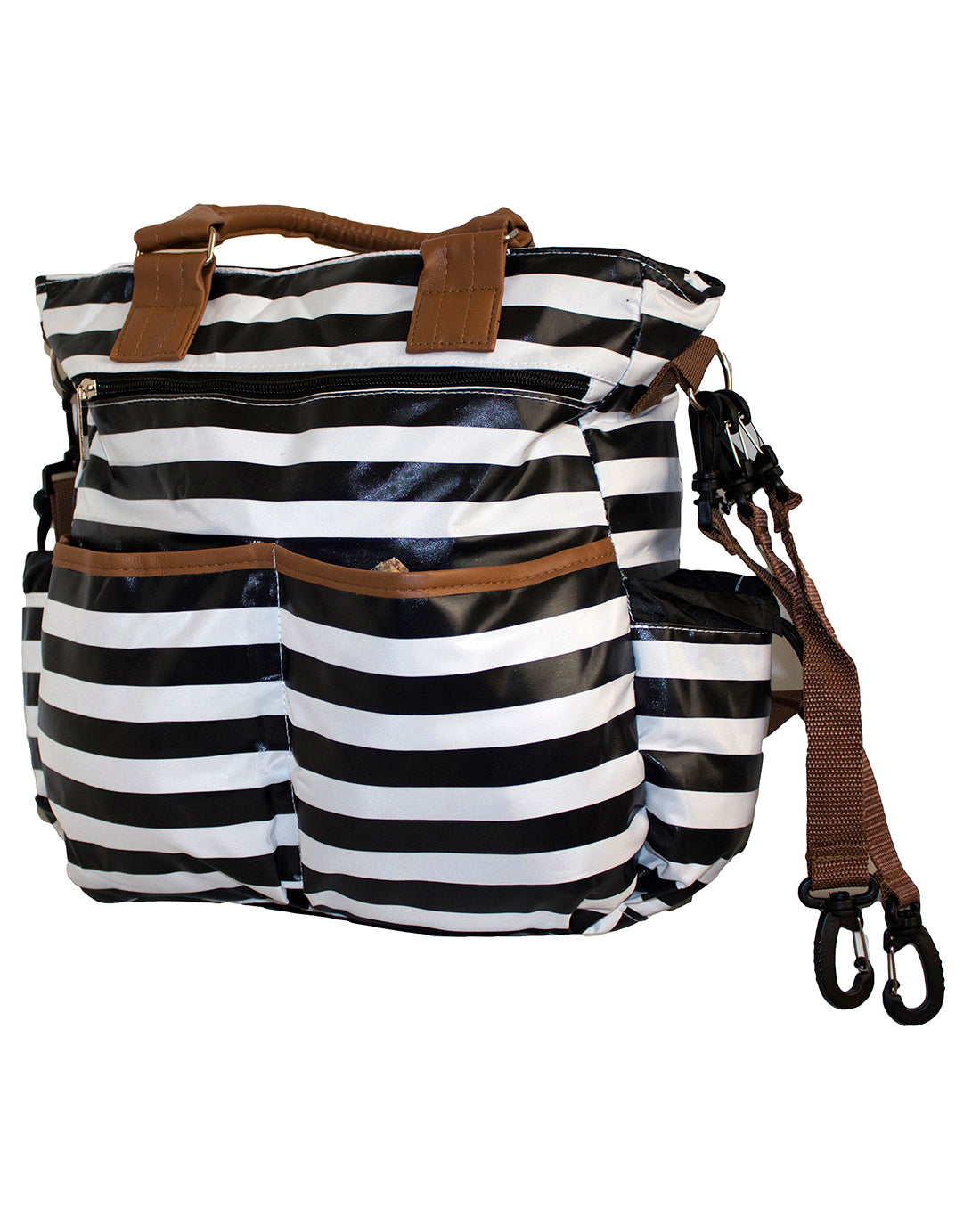 Fino KY016 Waterproof Baby Nappy Bag - Black & White