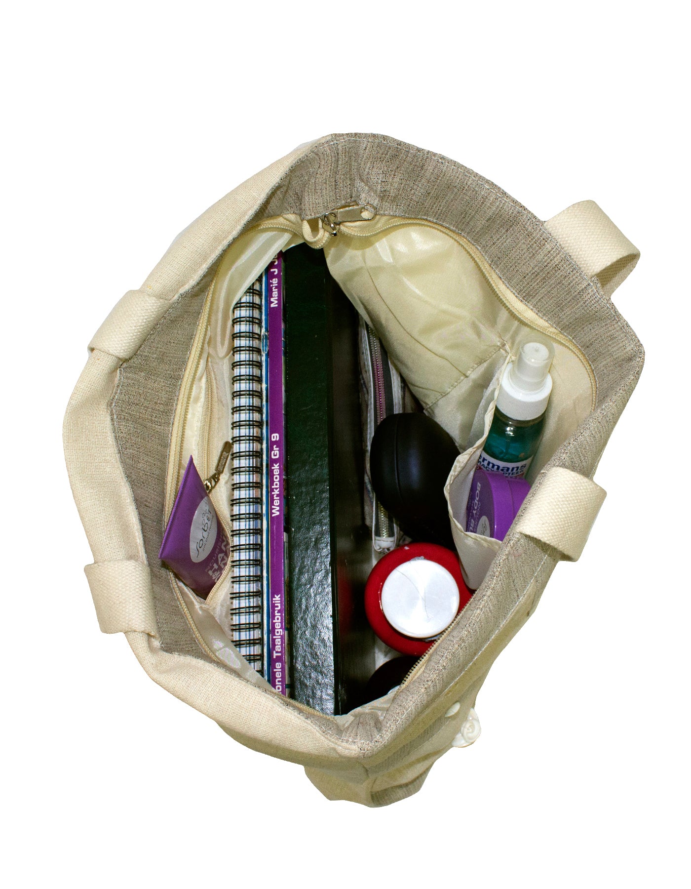 Fino LB-0001 Seashore Shells Design Beach Shoulder Hessian Bag