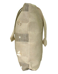 Fino LB-0001 Seashore Shells Design Beach Shoulder Hessian Bag