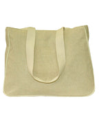 Fino LB-0005 Seashore Button Design Beach Shoulder Hessian Bag