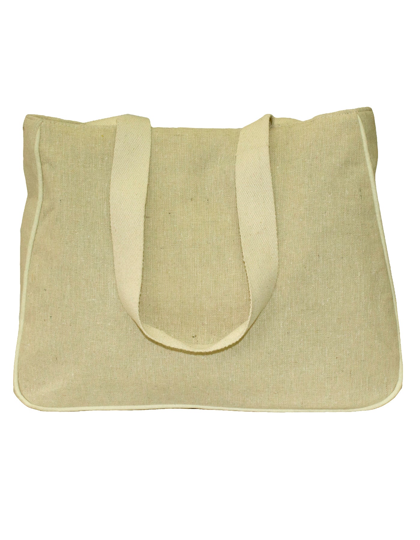 Fino LB-0005 Seashore Button Design Beach Shoulder Hessian Bag