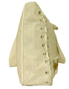 Fino LB-0005 Seashore Button Design Beach Shoulder Hessian Bag
