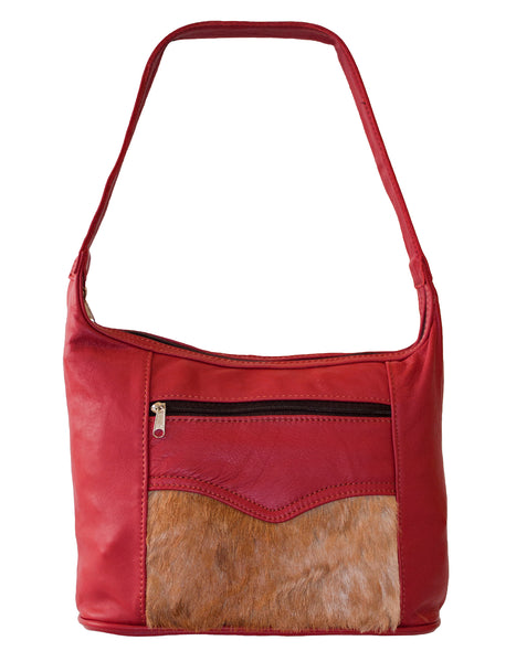 Luvsa LS-TJ102 Buck Skin Genuine Leather Ladies Handbag