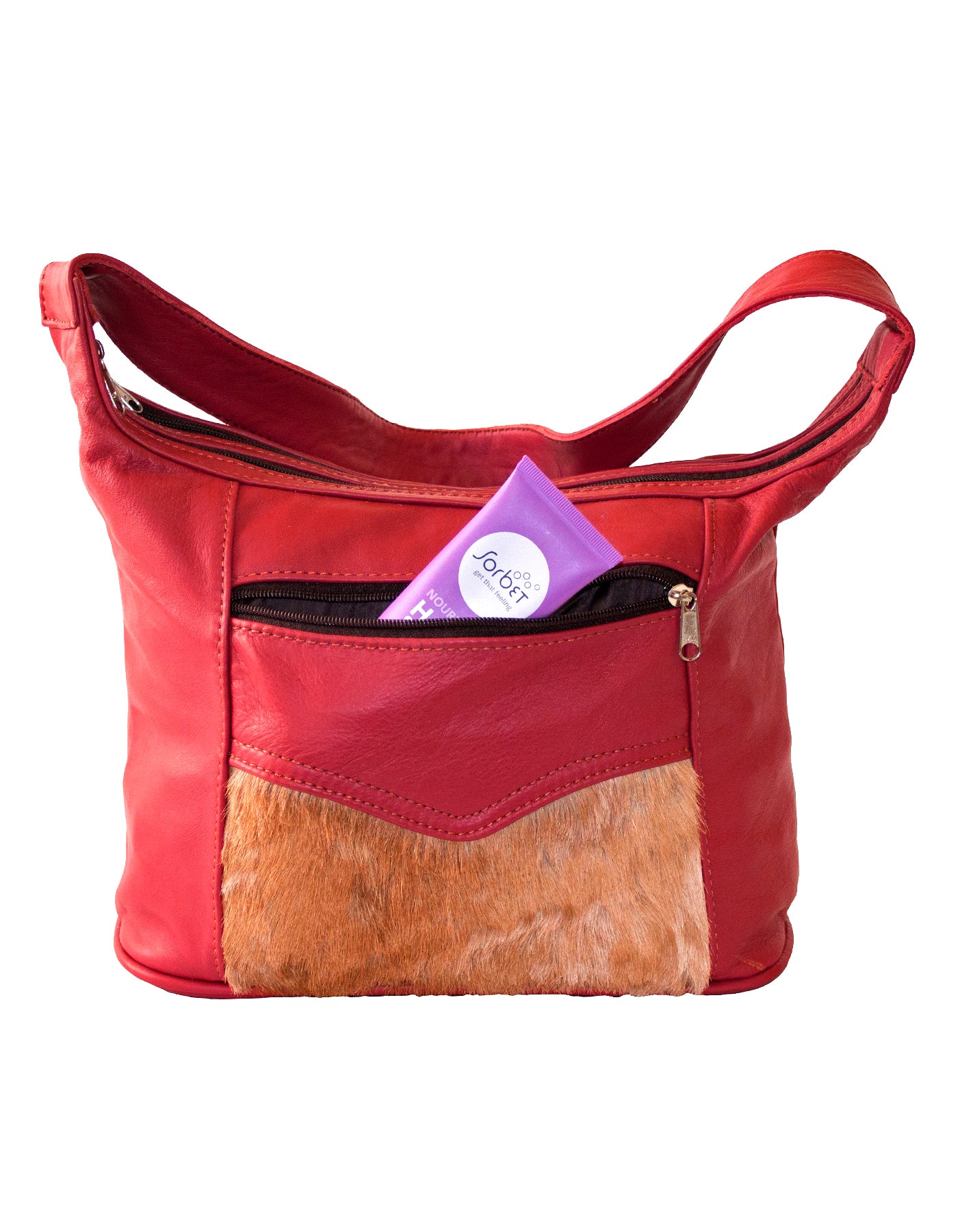 Luvsa LS-TJ102 Buck Skin Genuine Leather Ladies Handbag