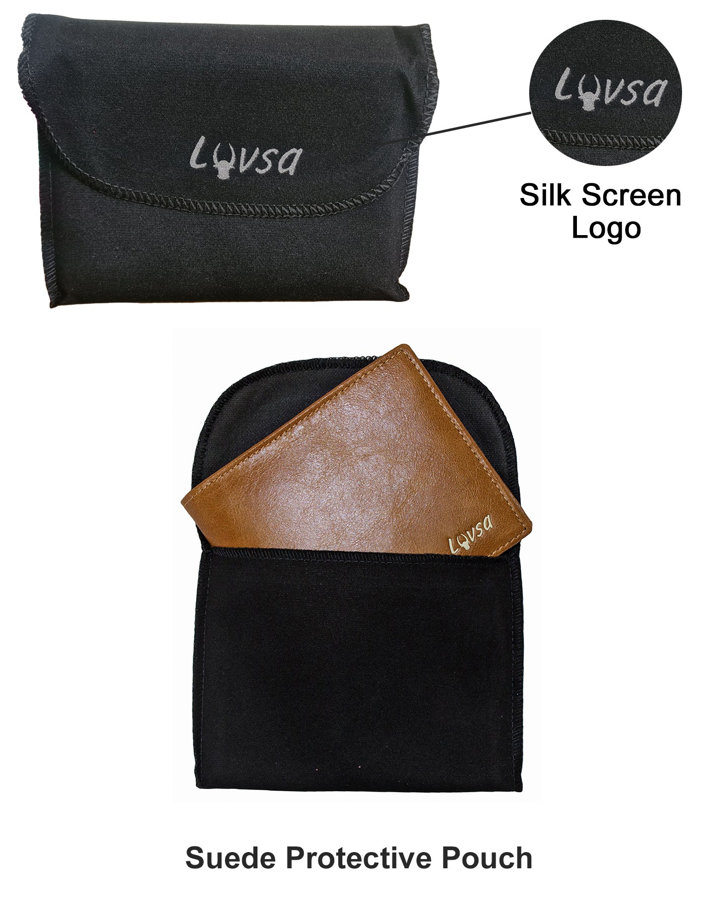 Luvsa LU-2201 Full Grain Genuine Leather Wallet with Box