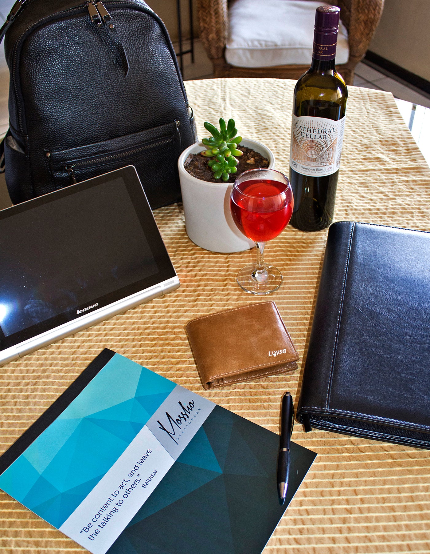 Luvsa LU-2201 Full Grain Genuine Leather Wallet with Box