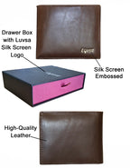 Luvsa LU-2202 Full Grain Genuine Leather Wallet with Box