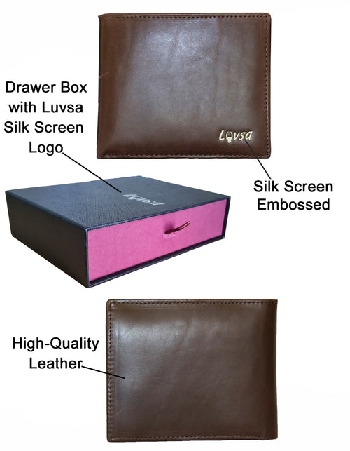 Luvsa LU-2202 Full Grain Genuine Leather Wallet with Box