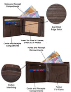 Luvsa LU-2202 Full Grain Genuine Leather Wallet with Box