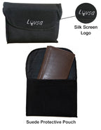 Luvsa LU-2203 Full Grain Genuine Leather Trifold Wallet with Box