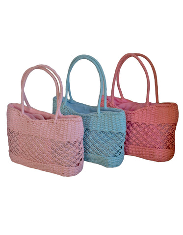 Fino MLB01-271 Straw Shopping & Beach Bags - Set of 4