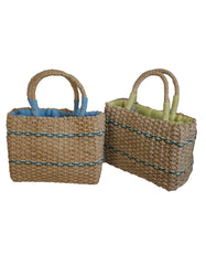 Fino MLG01-455 Straw Woven Value Beach Bags- Set of 2