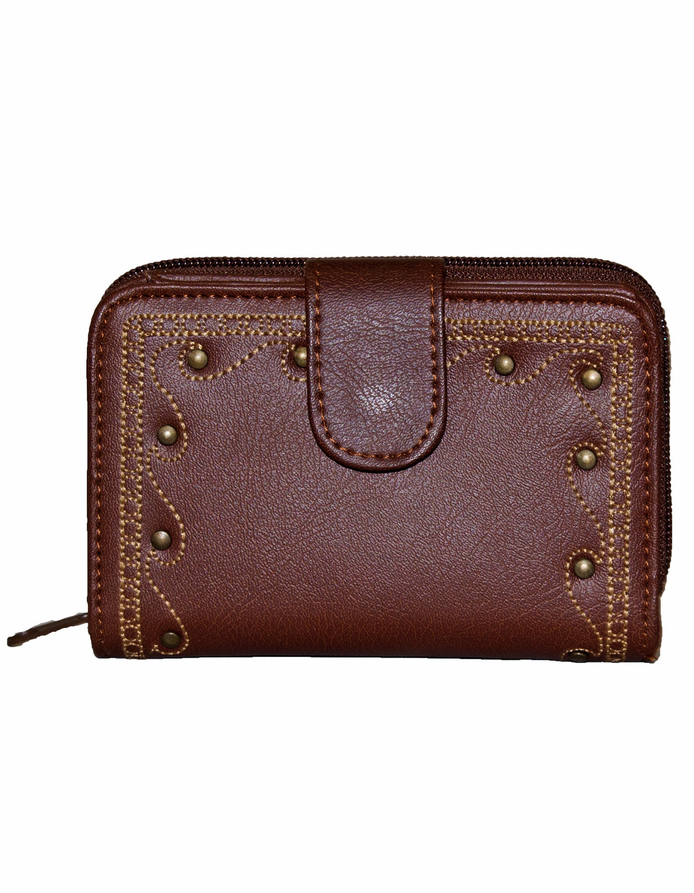 Fino M5-433 Unique Faux Leather Card Holder Organiser Purse with Studs