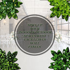 Masturf Premium Amazon Forest 50 x 50cm Faux Leaves UV Resistant Panel