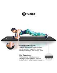 Tumaz NBR01 10mm Thick all in 1 Anti-Tear Exercise Mat with Carrying Strap