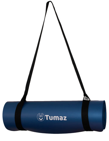 Tumaz NBR01 10mm Thick all in 1 Anti-Tear Exercise Mat with Carrying Strap