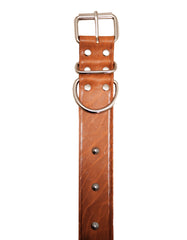 Luvsa PBR38 Veg Tanned Leather, Skin Friendly & Chemical Free Dog Collar Nat Rivet – 38x65cm