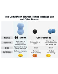Tumaz Care PB022 Peanut Massage Ball for Myofascial Pain, Deep Tissue and Muscle Knots