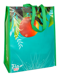 Fino SK-PP01 Glossy Eco-Friendly Set of 4 Reusable Shopping Bag - Orange Tree