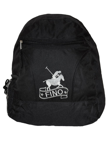 Fino PS-B-37 Polyester Polo Shoulder Backpack - Black