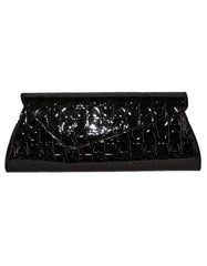 Fino RF-05 Faux Leather Patent Heart Design Clutch Bag with Chain