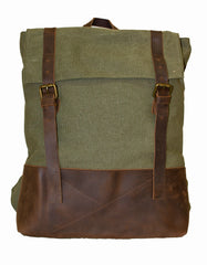 Fino SL-016 Canvas and Genuine Leather 13" Laptop Backpack