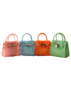 Fino JLY-1017 4 Piece Value/Party Pack Jelly Fashion Bag Set with Front Lock