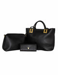 Fino SK-1610+51125 3in1 Faux Leather Hand & Shoulder Bag with Purse Set