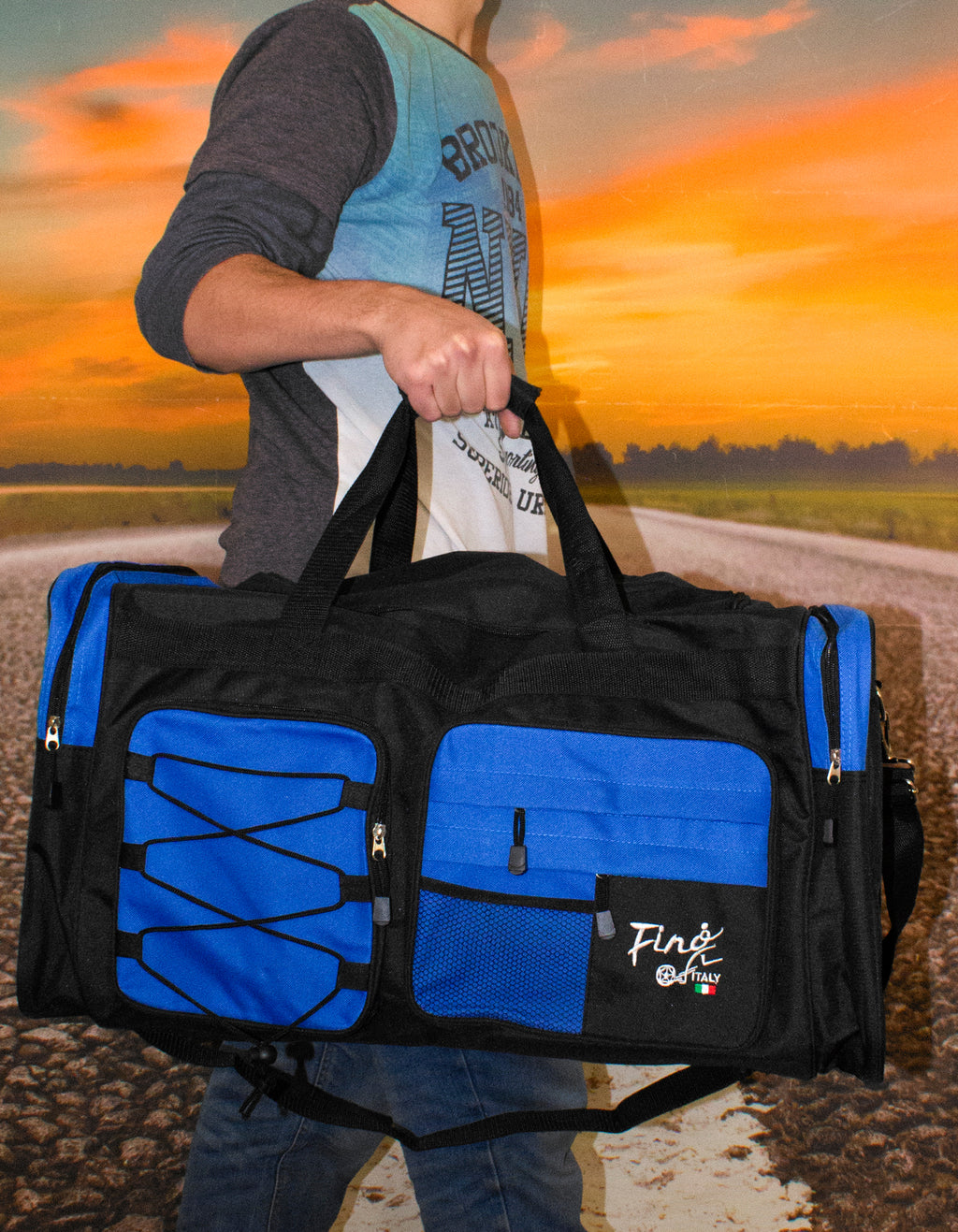 Fino SK-361 Unisex Polyester Travel Duffle Bag- 30-Inch