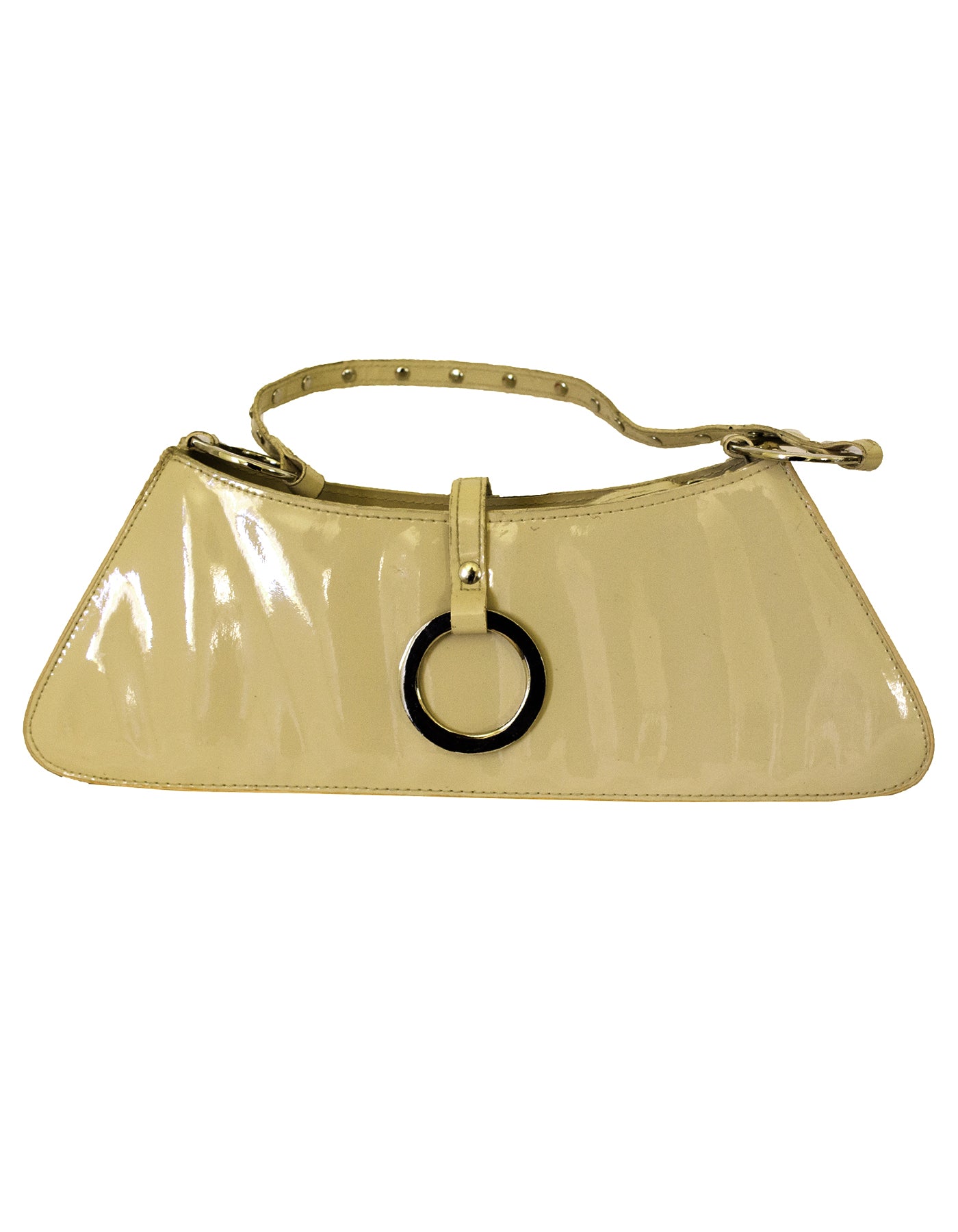 Fino SK-6002 Patent Faux Leather Mini Studded Handbag