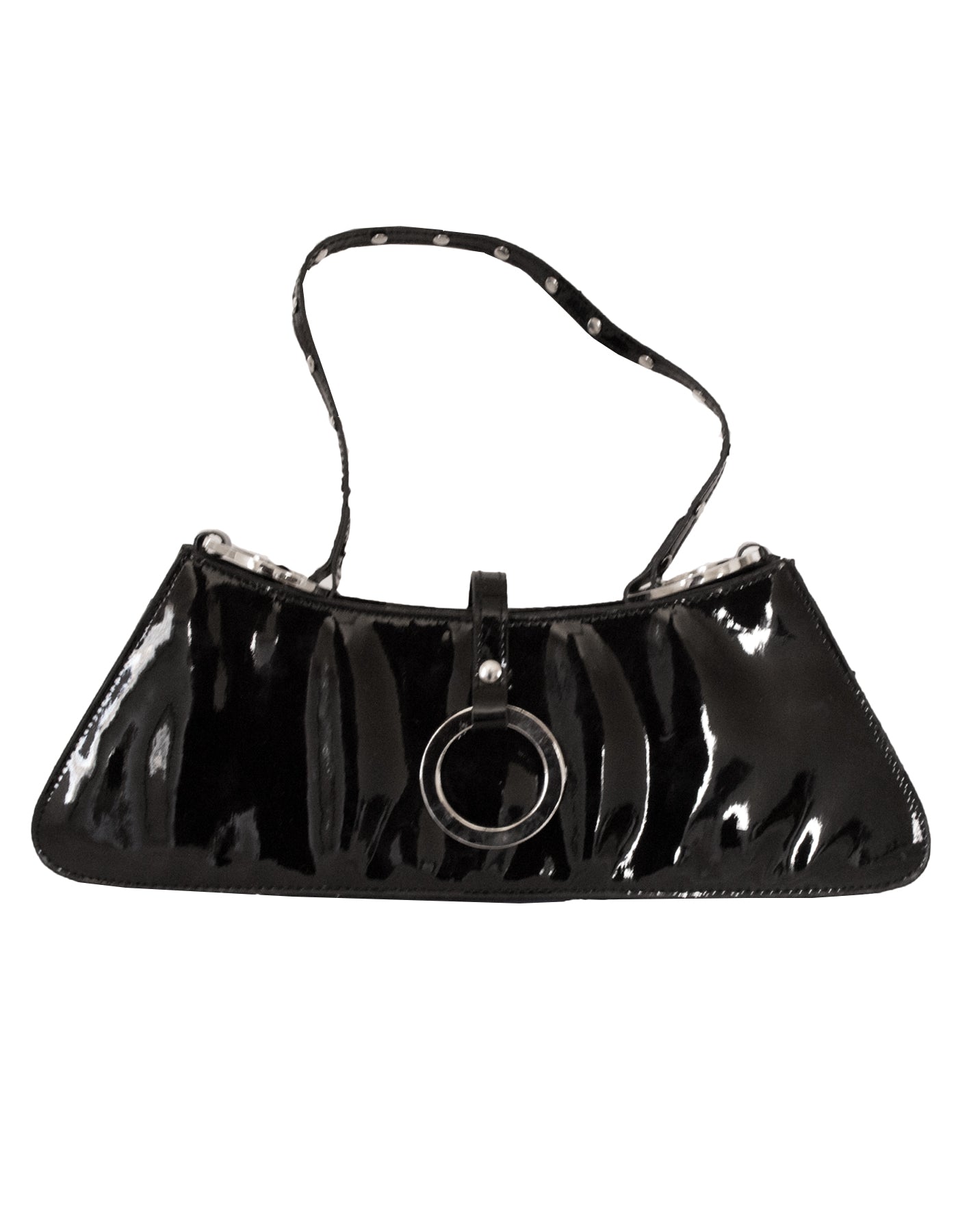 Fino SK-6002 Patent Faux Leather Mini Studded Value Handbags - Set of 3