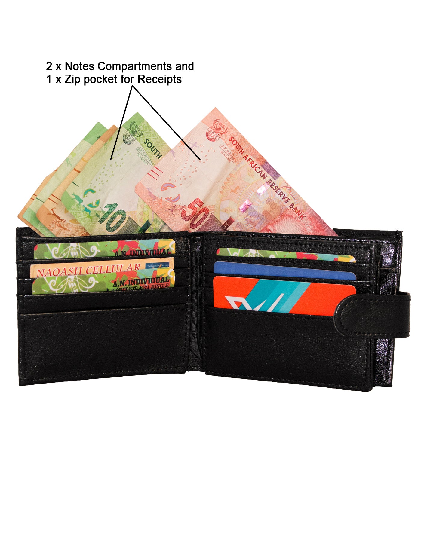 Fino SK-652 Faux Leather Men’s Bi-fold Wallet