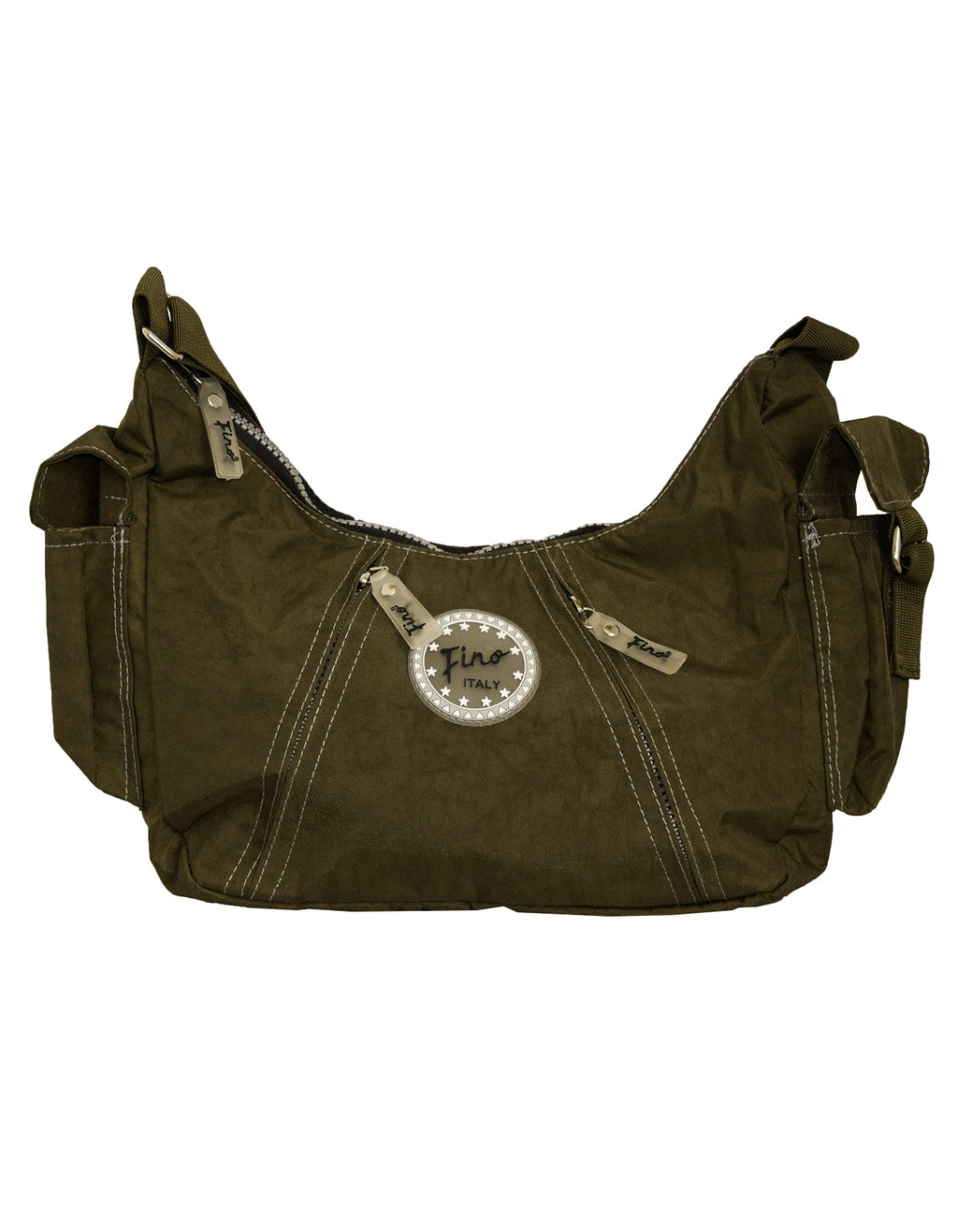 Fino SK-7723 Waterproof Ultra-Light Crinkle Nylon Handbag Heavy Duty Zips