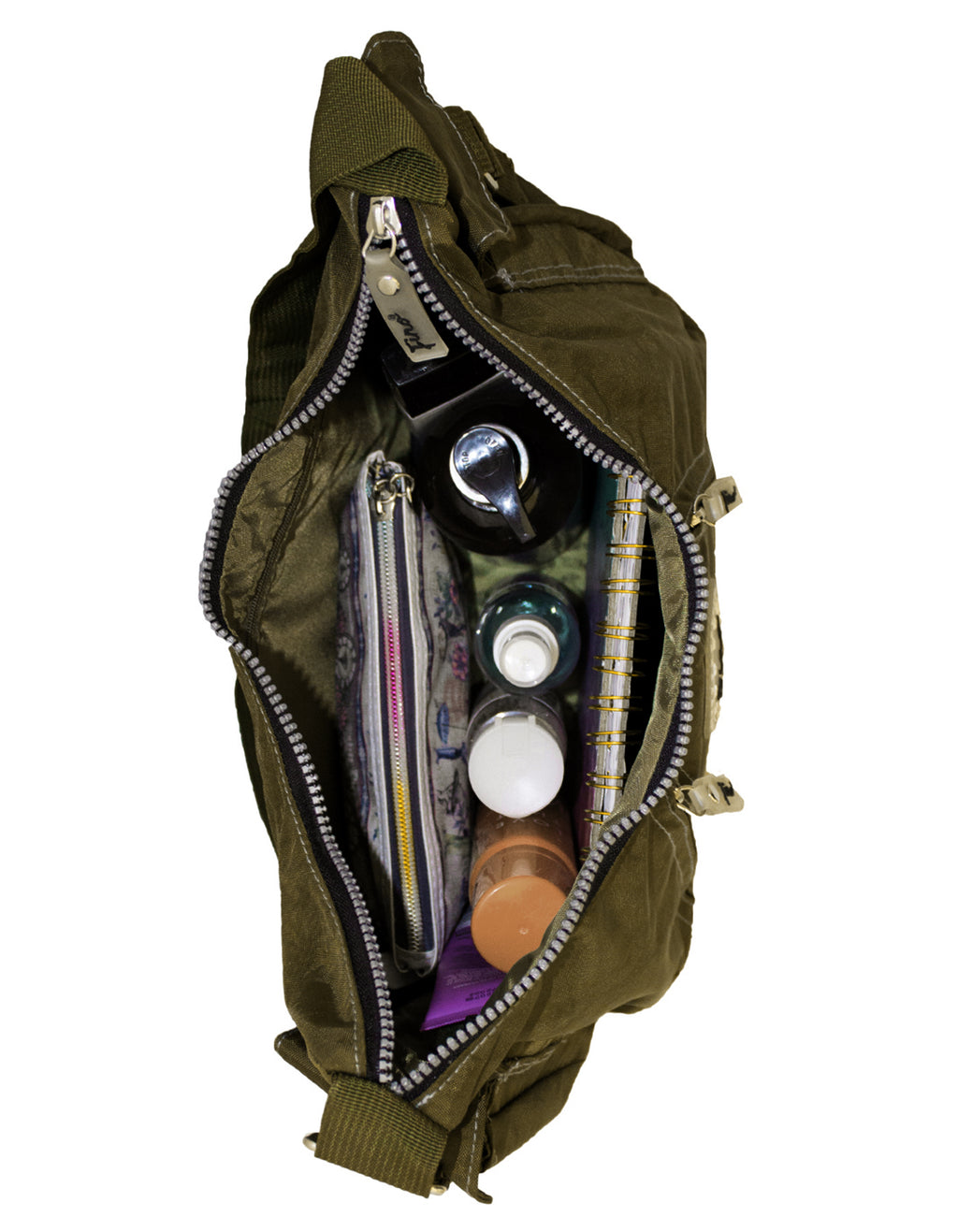 Fino SK-7723 Waterproof Ultra-Light Crinkle Nylon Handbag Heavy Duty Zips