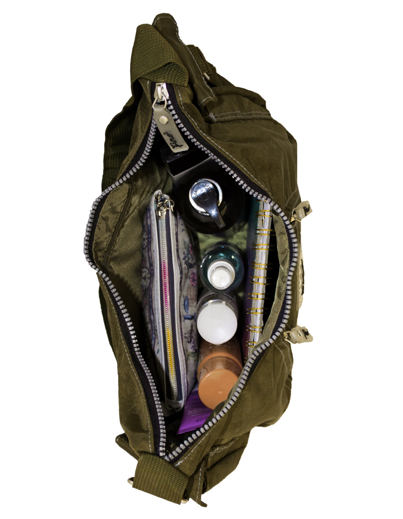 Fino SK-7723 Waterproof Ultra-Light Crinkle Nylon Handbag Heavy Duty Zips