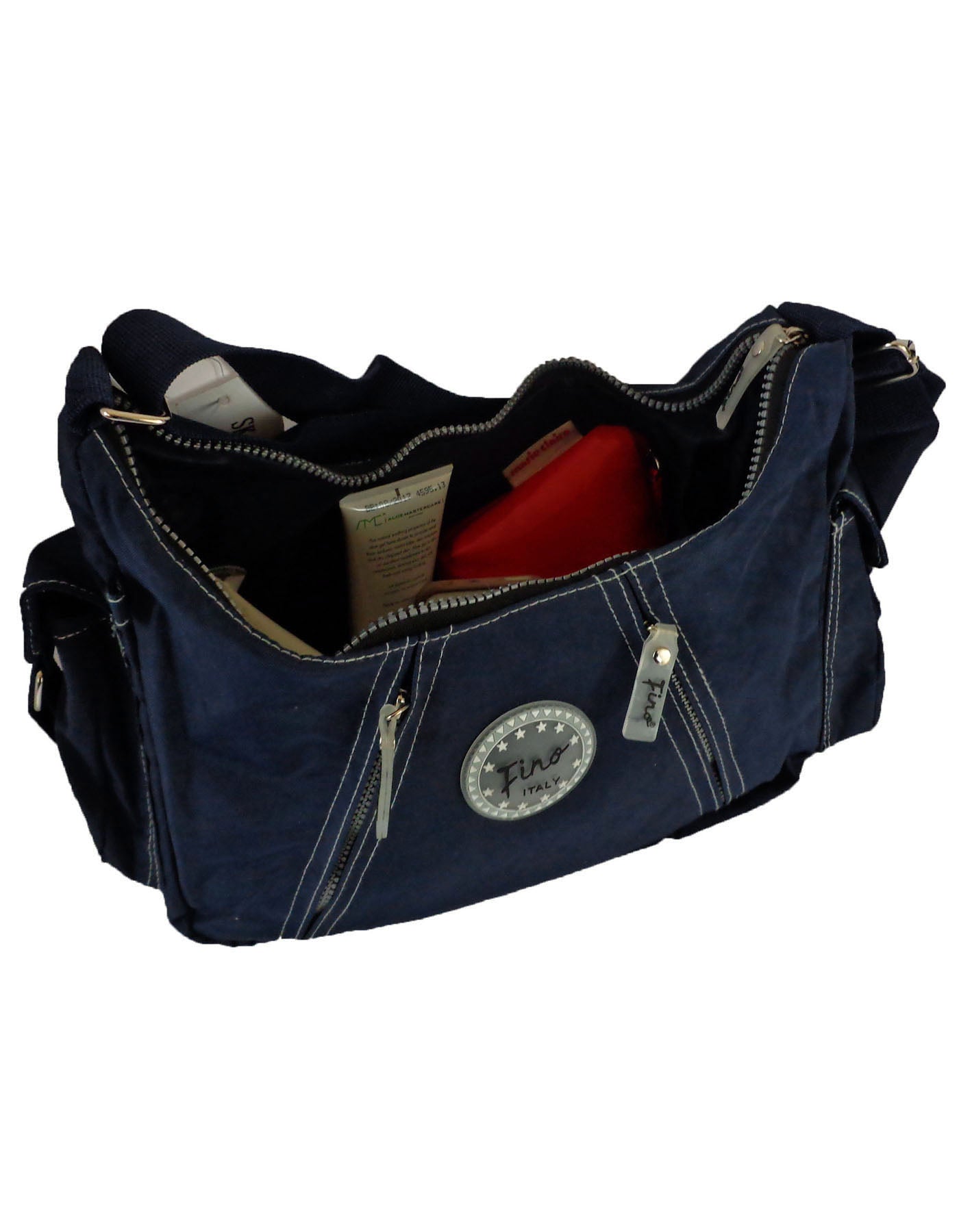 Fino SK-7723 Waterproof Ultra-Light Crinkle Nylon Handbag Heavy Duty Zips