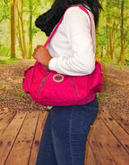 Fino SK-7723 Waterproof Ultra-Light Crinkle Nylon Handbag Heavy Duty Zips