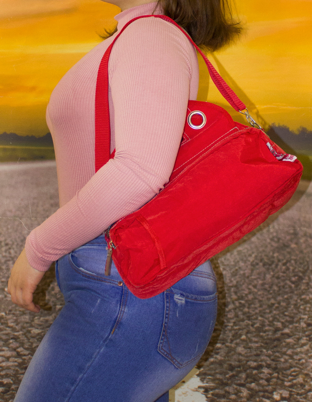 Fino SK-CA7730 Waterproof Ultra-Light Crinkle Nylon Shoulder Bag
