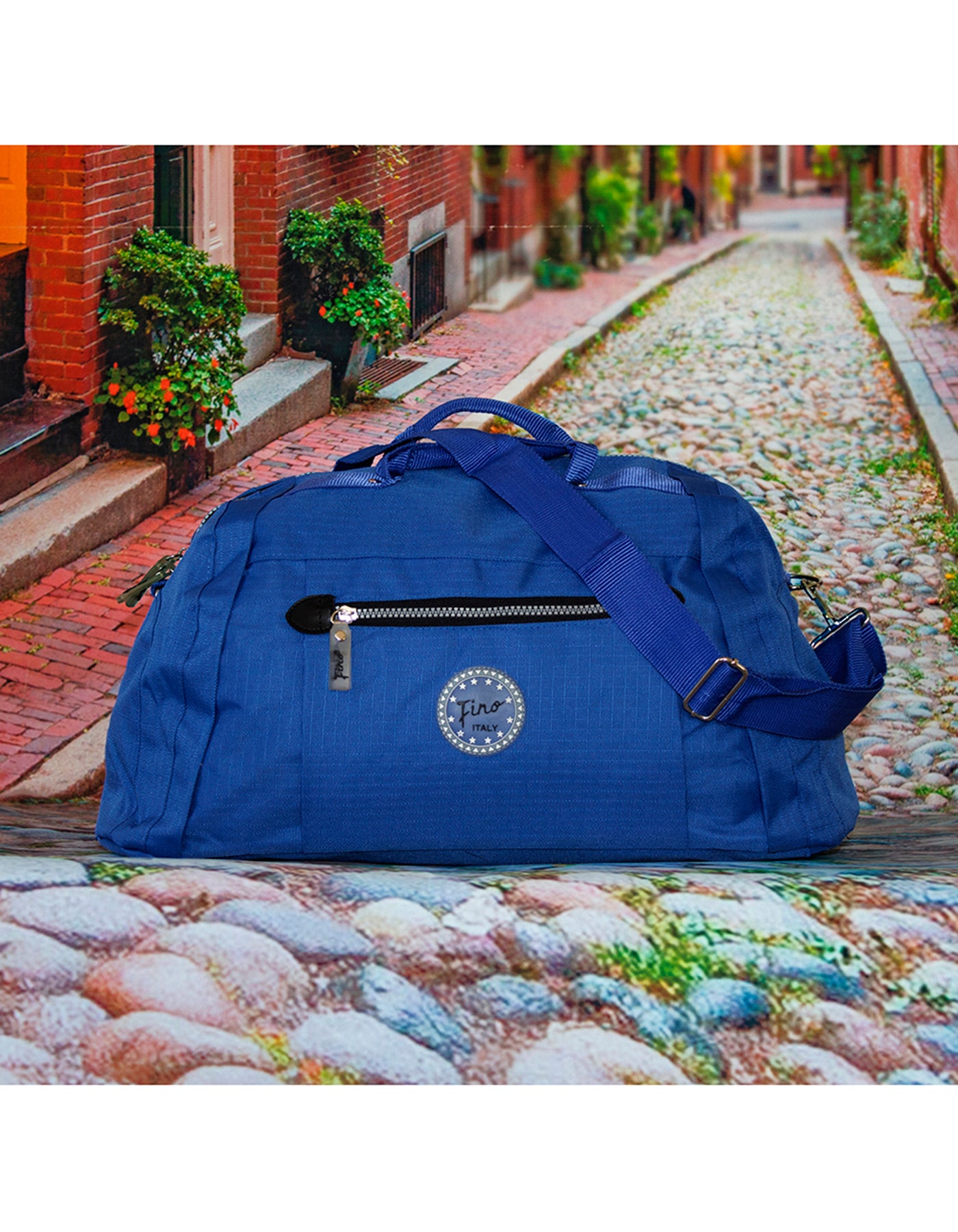 Fino SK-7718 Unisex Polyester Duffle Bag - Blue