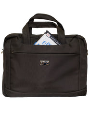 Fino SK-9022 Polyester Unisex Hand & Shoulder 13-Inch Laptop Bag- Brown
