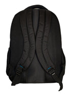 Fino SK-9028 Unisex 15 Inch Laptop Backpack with Blue Piping-19 Litre - Black